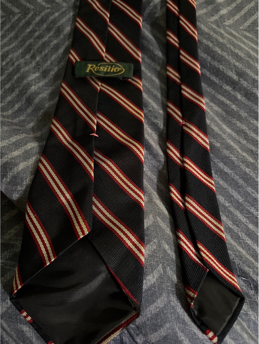 Resilio Black and Red Striped Men's Tie